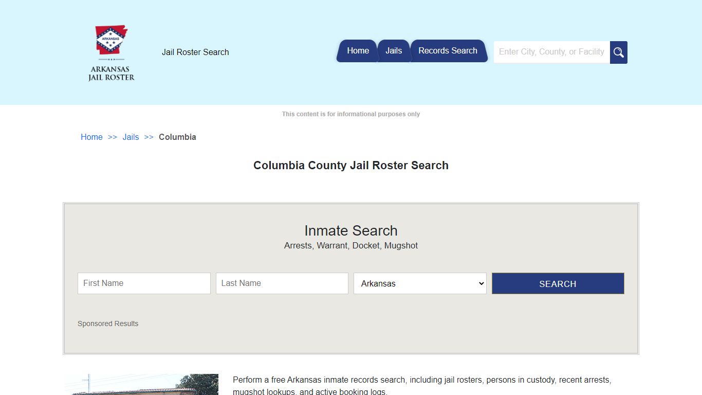 Columbia County Jail Roster Search